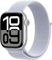 WATCH SERIES 10 GPS 42MM SILVER ALUMINIUM CASE WITH BLUE CLOUD SPORT LOOP APPLE