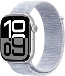 WATCH SERIES 10 GPS 46MM SILVER ALUMINIUM CASE WITH BLUE CLOUD SPORT LOOP APPLE