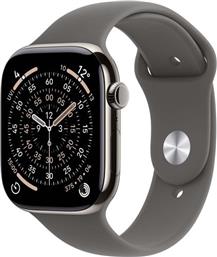 WATCH SERIES 11 GPS + CELLULAR 42MM NATURAL TITANIUM CASE ΜΕ STONE GREY SPORT BAND - M/L SMARTWATCH APPLE