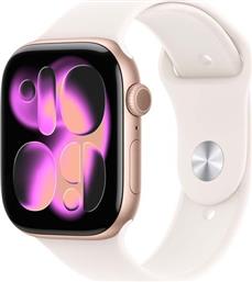 WATCH SERIES 11 GPS + CELLULAR 42MM ROSE GOLD ALUMINIUM CASE ΜΕ LIGHT BLUSH SPORT BAND - M/L SMARTWATCH APPLE