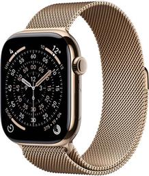 WATCH SERIES 11 GPS + CELLULAR 46MM GOLD TITANIUM CASE ΜΕ GOLD MILANESE LOOP - M/L SMARTWATCH APPLE