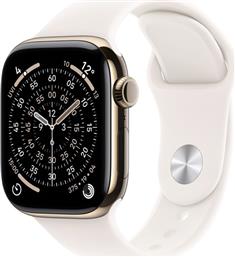 WATCH SERIES 11 GPS + CELLULAR 46MM GOLD TITANIUM CASE WITH LIGHT BLUSH SPORT BAND - M/L APPLE
