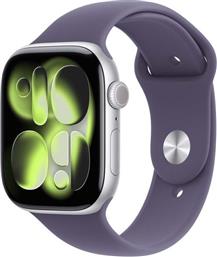 WATCH SERIES 11 GPS + CELLULAR 46MM SILVER ALUMINIUM CASE ΜΕ PURPLE FOG SPORT BAND - M/L SMARTWATCH APPLE