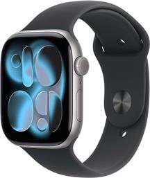 WATCH SERIES 11 GPS + CELLULAR 46MM SPACE GREY ALUMINIUM CASE ΜΕ BLACK SPORT BAND - M/L SMARTWATCH APPLE