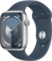WATCH SERIES 9 GPS 45MM SILVER ALUMINUM CASE WITH STORM BLUE SPORT BAND S/M SMARTWATCH APPLE