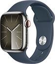 WATCH SERIES 9 MRJ33 41MM SILVER STAINLESS STEEL CASE WITH STORM BLUE SPORT BAND M/L CELLULAR APPLE