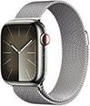WATCH SERIES 9 MRMQ3 45MM SILVER STAINLESS STEEL CASE WITH SILVER MILANESE LOOP CELLULAR APPLE