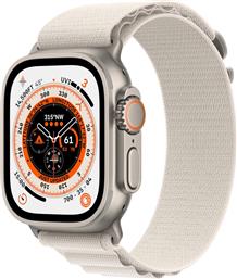 WATCH ULTRA TITANIUM 49MM GPS + CELLULAR - STARLIGHT ALPINE LOOP SMALL APPLE από το PUBLIC