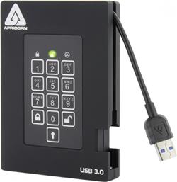 AEGIS PADLOCK FORTRESS USB 3.0 HDD 2 TB - ΜΑΥΡΟ APRICORN