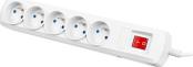 ARC5 5M 5X FRENCH OUTLETS SURGE PROTECTOR ΜΕ ΔΙΑΚΟΠΤΗ GREY ARMAC από το e-SHOP