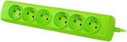 ARCOLOR6 3M 6X FRENCH OUTLETS POWER STRIP GREEN ARMAC