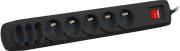 R8 1.5M 5X FRENCH OUTLETS 3X EUROPLUG OUTLETS SURGE PROTECTOR ΜΕ ΔΙΑΚΟΠΤΗ BLACK ARMAC από το e-SHOP