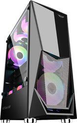 ATX/MATX PC CASING WITH 3XARGB FANS BLACK TRITRON1-B ARMAGGEDDON