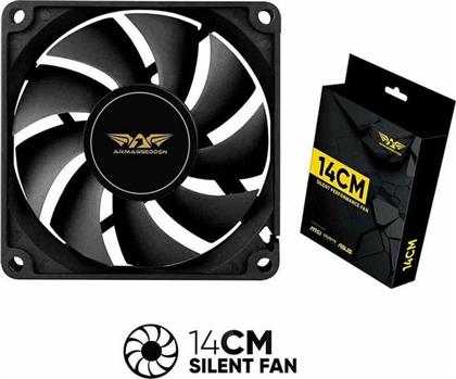 CASE FAN SILENT 14 140MM - ΜΑΥΡΟ ARMAGGEDDON