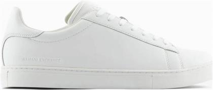 ΑΝΔΡΙΚΑ ΔΕΡΜΑΤΙΝΑ SNEAKERS ΜΕ ΛΟΓΟΤΥΠΟ - XUX001XV093 ΛΕΥΚΟ ARMANI EXCHANGE