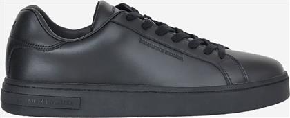 ΑΝΔΡΙΚΑ ΔΕΡΜΑΤΙΝΑ SNEAKERS ΜΟΝΟΧΡΩΜΑ - XM000141AF11912 ΜΑΥΡΟ ARMANI EXCHANGE