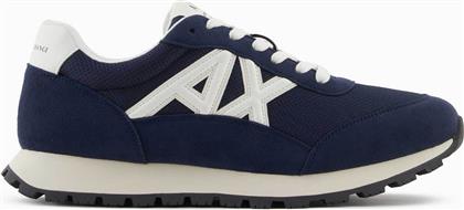 ΑΝΔΡΙΚΑ SNEAKERS ΜΕ CONTRAST MONOGRAM - XM001960AF19388 ΜΠΛΕ ΣΚΟΥΡΟ ARMANI EXCHANGE