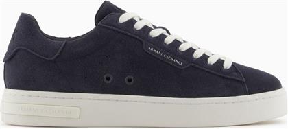 ΑΝΔΡΙΚΑ SNEAKERS ΜΕ ΛΟΓΟΤΥΠΟ - XUX253XV868 ΣΚΟΥΡΟ ΜΠΛΕ ARMANI EXCHANGE