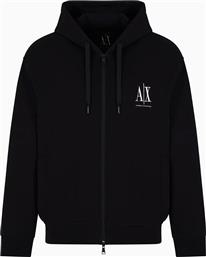 ΑΝΔΡΙΚΗ ΖΑΚΕΤΑ ΦΟΥΤΕΡ ΜΕ ΚΟΥΚΟΥΛΑ ΚΑΙ ΛΟΓΟΤΥΠΟ - XM000371AF10818 ΜΑΥΡΟ ARMANI EXCHANGE