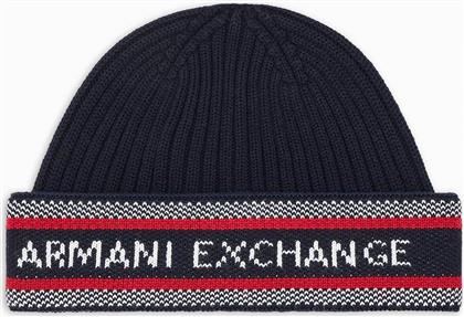 ΑΝΔΡΙΚΟ ΠΛΕΚΤΟΣ ΣΚΟΥΦΟΣ RIBBED ΜΕ ΛΟΓΟΤΥΠΟ - XM001551AF13776 ΜΠΛΕ ΣΚΟΥΡΟ ARMANI EXCHANGE