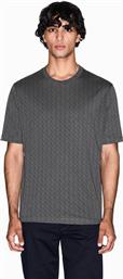 ΑΝΔΡΙΚΟ T-SHIRT ΜΕ ALL-OVER MONOGRAM PATTERN REGULAR FIT - XM001228AF10356 ΓΚΡΙ ΣΚΟΥΡΟ ARMANI EXCHANGE
