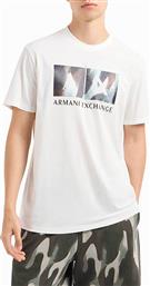 ΑΝΔΡΙΚΟ T-SHIRT ΜΕ GRAPHIC LOGO PRINT - 6DZTHFZJH4Z ΛΕΥΚΟ ARMANI EXCHANGE