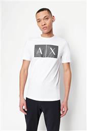 ΑΝΔΡΙΚΟ T-SHIRT ΜΕ GRAPHIC LOGO PRINT REGULAR FIT - 8NZTCKZ8H4Z ΛΕΥΚΟ ARMANI EXCHANGE