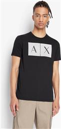 ΑΝΔΡΙΚΟ T-SHIRT ΜΕ GRAPHIC LOGO PRINT REGULAR FIT - 8NZTCKZ8H4Z ΜΑΥΡΟ ARMANI EXCHANGE