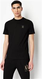 ΑΝΔΡΙΚΟ T-SHIRT ΜΕ LOGO PATCH REGULAR FIT - 8NZTPRZJH4Z ΜΑΥΡΟ ARMANI EXCHANGE