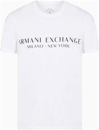 ΑΝΔΡΙΚΟ T-SHIRT ΜΕ LOGO PRINT REGULAR FIT - 8NZT72Z8H4Z ΛΕΥΚΟ ARMANI EXCHANGE