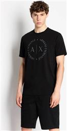 ΑΝΔΡΙΚΟ T-SHIRT ΜΕ LOGO PRINT REGULAR FIT - 8NZTCDZ8H4Z ΜΑΥΡΟ ARMANI EXCHANGE