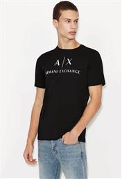 ΑΝΔΡΙΚΟ T-SHIRT ΜΕ LOGO PRINT SLIM FIT - 8NZTCJZ8H4Z ΜΑΥΡΟ ARMANI EXCHANGE