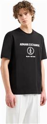 ΑΝΔΡΙΚΟ T-SHIRT ΜΕ ΛΟΓΟΤΥΠΟ - 6DZTLCZJ9JZ ΜΑΥΡΟ ARMANI EXCHANGE