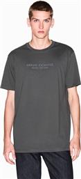 ΑΝΔΡΙΚΟ T-SHIRT ΜΕ ΛΟΓΟΤΥΠΟ REGULAR FIT - XM001280AF10361 ΓΚΡΙ ΣΚΟΥΡΟ ARMANI EXCHANGE