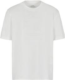 ΑΝΔΡΙΚΟ T-SHIRT ΜΟΝΟΧΡΩΜΟ ΜΕ ΑΝΑΓΛΥΦΟ ΛΟΓΟΤΥΠΟ RELAXED FIT - XM000089AF10361 ΛΕΥΚΟ ARMANI EXCHANGE