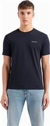 ΑΝΔΡΙΚΟ T-SHIRT ΜΟΝΟΧΡΩΜΟ ΜΕ LOGO PRINT REGULAR FIT - 8NZT91Z8H4Z ΜΠΛΕ ΣΚΟΥΡΟ ARMANI EXCHANGE