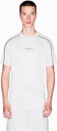 ΑΝΔΡΙΚΟ T-SHRT ΜΕ ΛΟΓΟΤΥΠΟ ΚΑΙ CONTRAST ΡΙΓΑ REGULAR FIT - XM001360AF10358 ΛΕΥΚΟ ARMANI EXCHANGE