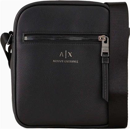 ΑΝΔΡΙΚΟ ΤΣΑΝΤΑΚΙ CROSSBODY ΜΕ ΜΕΤΑΛΛΙΚΟ LOGO - 952388CC830 ΜΑΥΡΟ ARMANI EXCHANGE