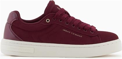 ΓΥΝΑΙΚΕΙΑ SNEAKERS ΜΕ ΚΟΡΔΟΝΙΑ - XW001619AF17445 ΜΠΟΡΝΤΟ ARMANI EXCHANGE