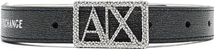 ΓΥΝΑΙΚΕΙΑ ΖΩΝΗ ΔΙΠΛΗΣ ΟΨΗΣ - XW001602AF17141 ΜΑΥΡΟ-ΑΣΗΜΙ ARMANI EXCHANGE