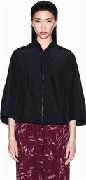 ΓΥΝΑΙΚΕΙO BOMBER JACKET ΜΟΝΟΧΡΩΜΟ - XW001228AF15982 ΜΑΥΡΟ ARMANI EXCHANGE