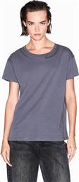 ΓΥΝΑΙΚΕΙΟ T-SHIRT ΜΕ ΑΝΑΓΛΥΦΟ ΛΟΓΟΤΥΠΟ - XW001356AF10356 ΓΚΡΙ ARMANI EXCHANGE