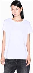 ΓΥΝΑΙΚΕΙΟ T-SHIRT ΜΕ ΑΝΑΓΛΥΦΟ ΛΟΓΟΤΥΠΟ - XW001356AF10356 ΛΕΥΚΟ ARMANI EXCHANGE