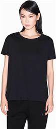 ΓΥΝΑΙΚΕΙΟ T-SHIRT ΜΕ ΑΝΑΓΛΥΦΟ ΛΟΓΟΤΥΠΟ - XW001356AF10356 ΜΑΥΡΟ ARMANI EXCHANGE