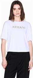 ΓΥΝΑΙΚΕΙΟ T-SHIRT ΜΕ LOGO CROPPED - XW001364AF15085 ΛΕΥΚΟ ARMANI EXCHANGE