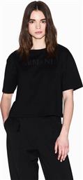 ΓΥΝΑΙΚΕΙΟ T-SHIRT ΜΕ LOGO CROPPED - XW001364AF15085 ΜΑΥΡΟ ARMANI EXCHANGE