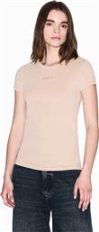 ΓΥΝΑΙΚΕΙΟ T-SHIRT ΜΕ LOGO PATCH SLIM FIT - XW001362AF16294 ΜΠΕΖ ARMANI EXCHANGE