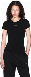 ΓΥΝΑΙΚΕΙΟ T-SHIRT ΜΕ LOGO PATCH SLIM FIT - XW001362AF16294 ΜΑΥΡΟ ARMANI EXCHANGE