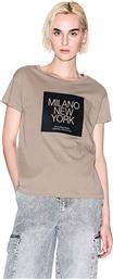 ΓΥΝΑΙΚΕΙΟ T-SHIRT ΜΕ LOGO PRINT - XW001077AF10356 ΚΑΦΕ ARMANI EXCHANGE