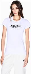 ΓΥΝΑΙΚΕΙΟ T-SHIRT ΜΕ ΛΟΓΟΤΥΠΟ SLIM FIT - XW001388AF10356 ΛΕΥΚΟ ARMANI EXCHANGE
